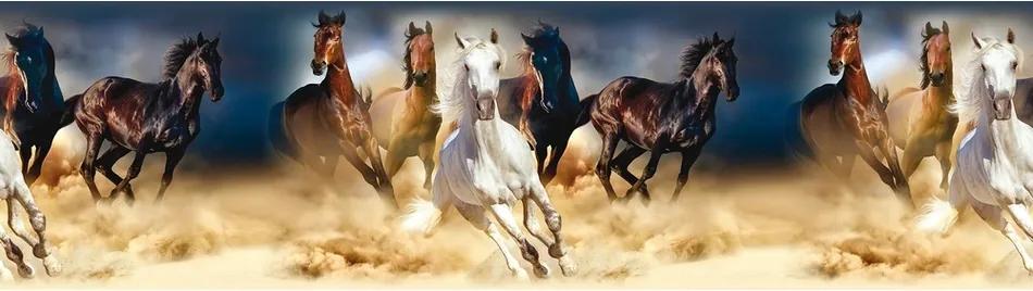Poster autocolant Horses, 500 x 14 cm