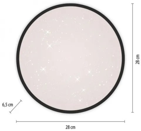 Plafonieră LED dimabilă JUST LIGHT. 14293-18 KYLE LED/10W/230V negru