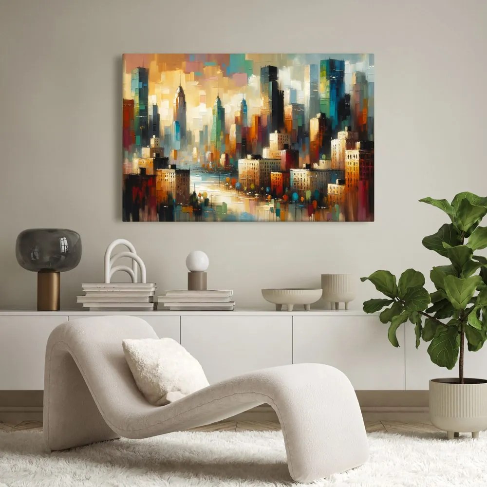 Tablou peisaj urban modern