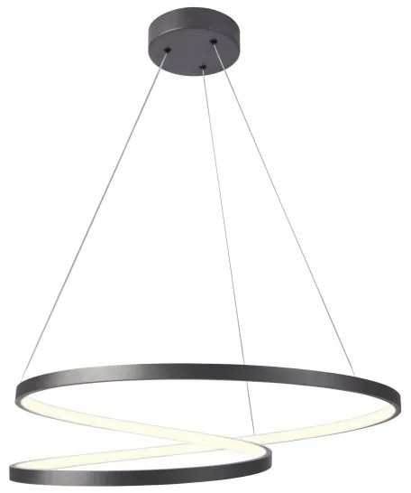 Lustră LED pe cablu ZEFIRA LED/52W/230V 4000K d. 60 cm antracit