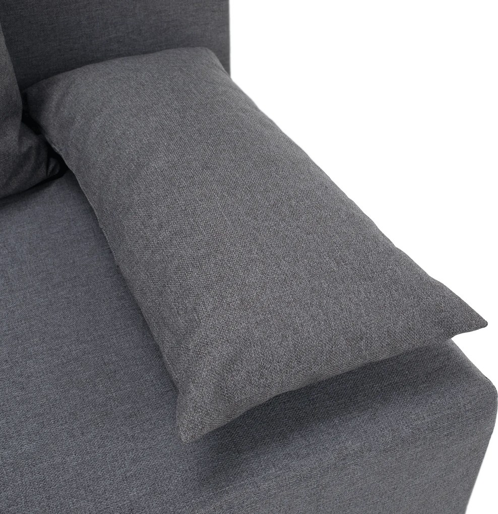 Canapea extensibilă, gri deschis, EUGI