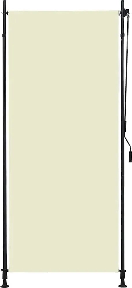 vidaXL Jaluzea tip rulou de exterior, crem, 100 x 270 cm