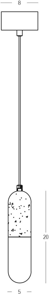Pendul LED, 7W, 3000K, ALABASTER- BRONZE, ZB-2545