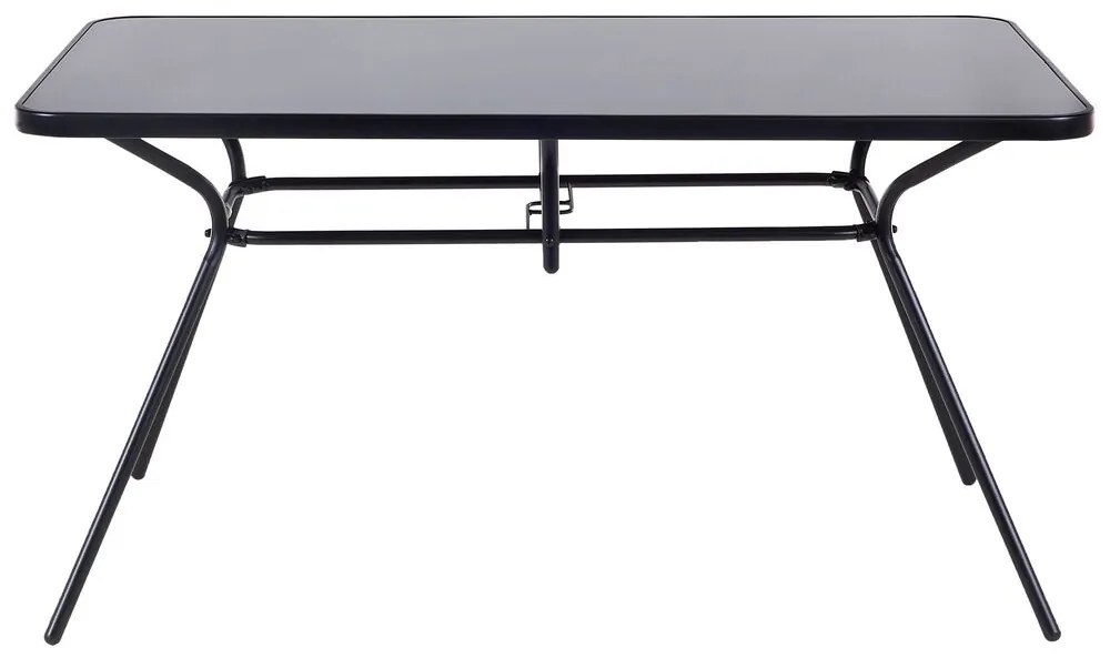 Set de masă pentru grădină Love (negru) (6 scaune). 1011670