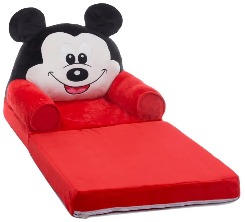 Fotoliu din plus extensibil - Mickey Mouse - Rosu - FPE-01