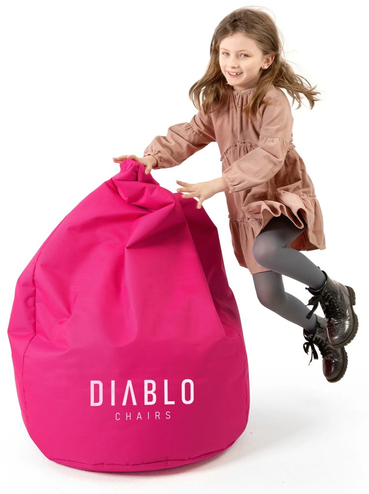 Fotoliul tip puf Diablo Chairs pentru copii: Roz