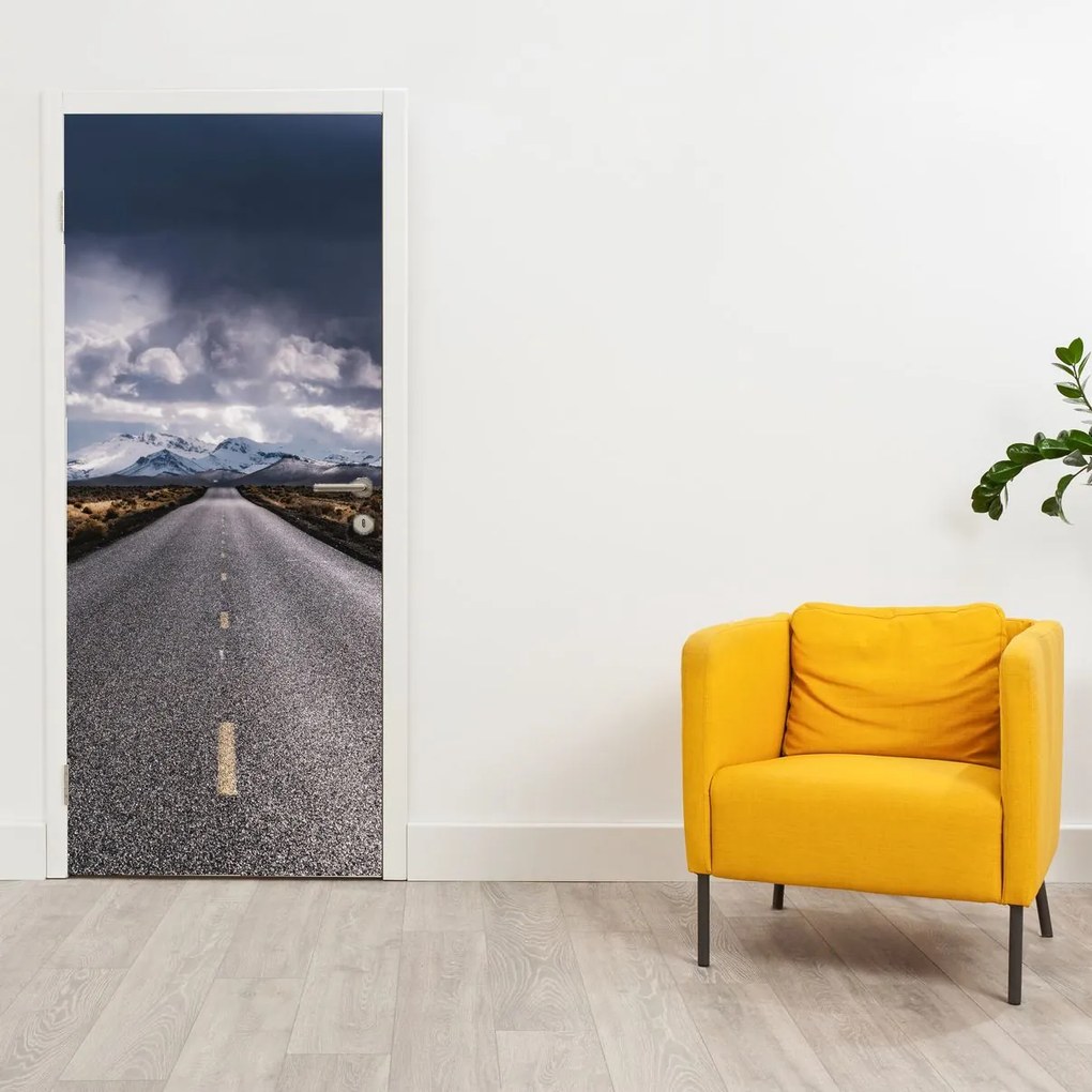 Fototapet pentru ușă - Drum în deșert (95x205cm)