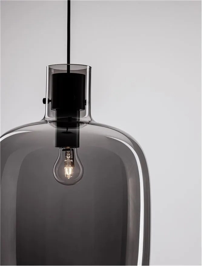 Lustra, Pendul design modern CINZIA fumuriu, 30cm