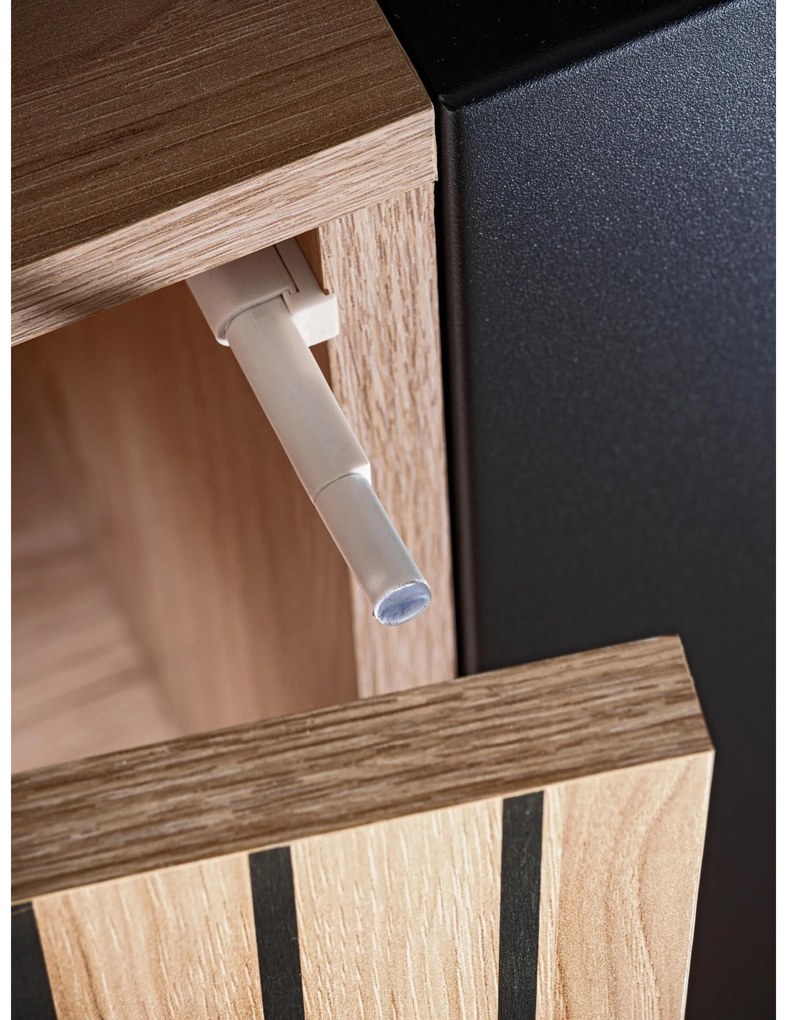 Mobilier living Lyran (hikora jackson + negru (cu iluminat LED). 1097694