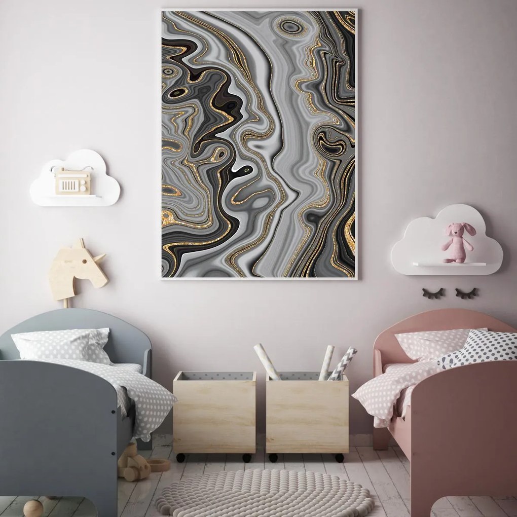 Poster - Abstracție cu linii (A4)