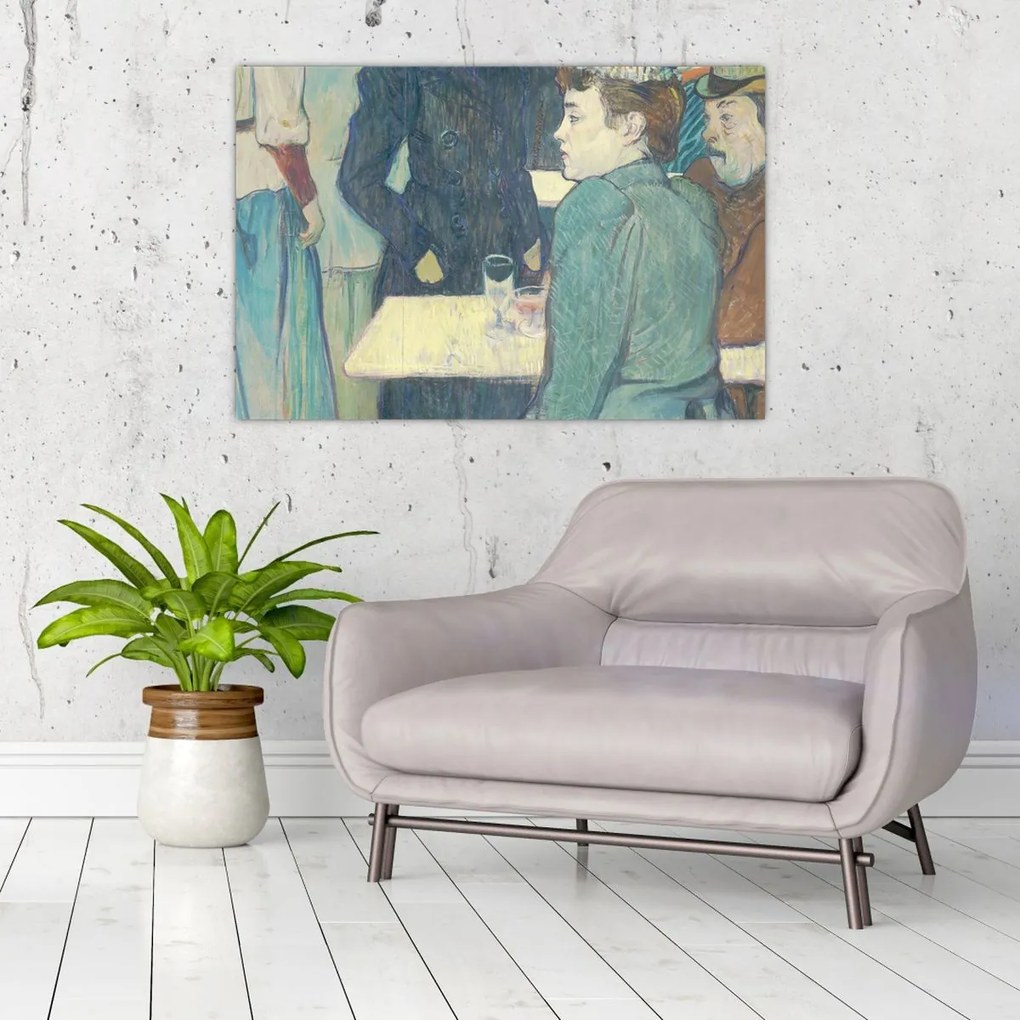 Tablou - Henri de Toulouse-Lautrec, A Corner of the Moulin de la Galette, reproducere (90x60 cm)