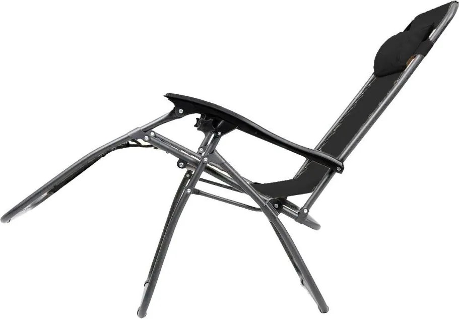 Fotoliu relaxant Avenberg SOFIA / DALLAS - negru