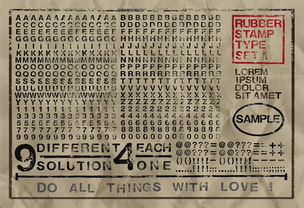 Tapet Rubber Stamp, wide, Rebel Walls