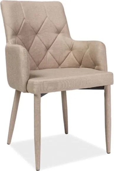 Scaun textil Ricardo bej - H 88 cm