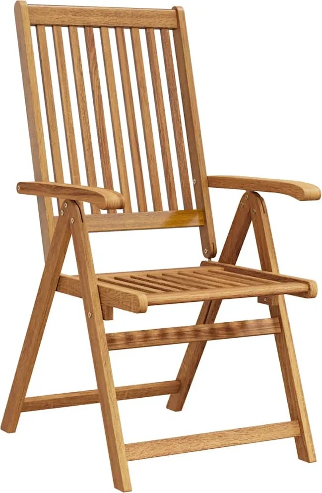 vidaXL Scaune de grădină pliabile, 8 buc., lemn masiv de acacia