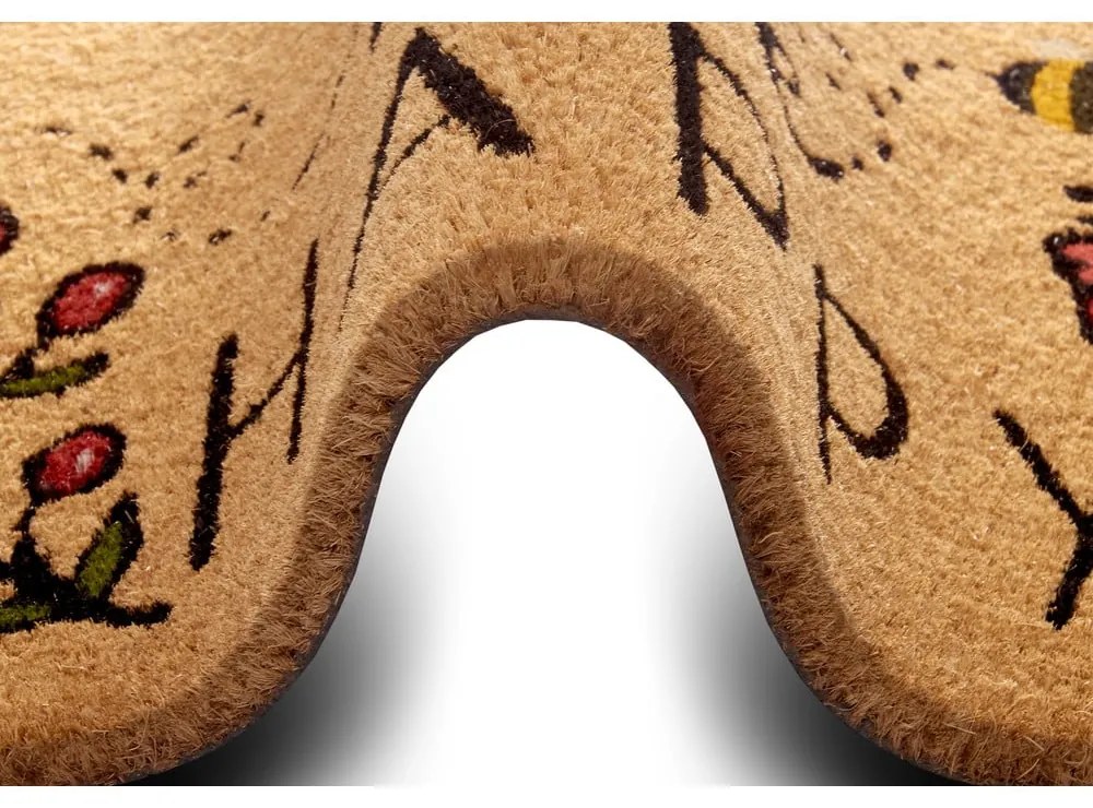 Covoraș de intrare din fibre de cocos 75x45 cm Bee Happy - Hanse Home