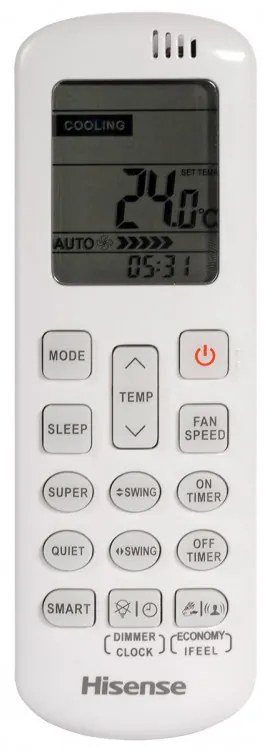 Invertor de climatizare Hisense Energy SE KA25MR0E, 9000 BTU, 14 m2, A+++/A++, Wi-Fi, Glasovo control, Byal