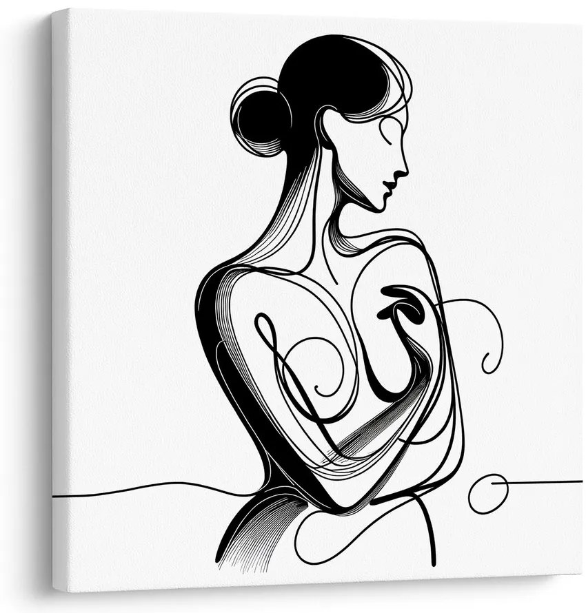 Tablou linii ale eleganței feminine