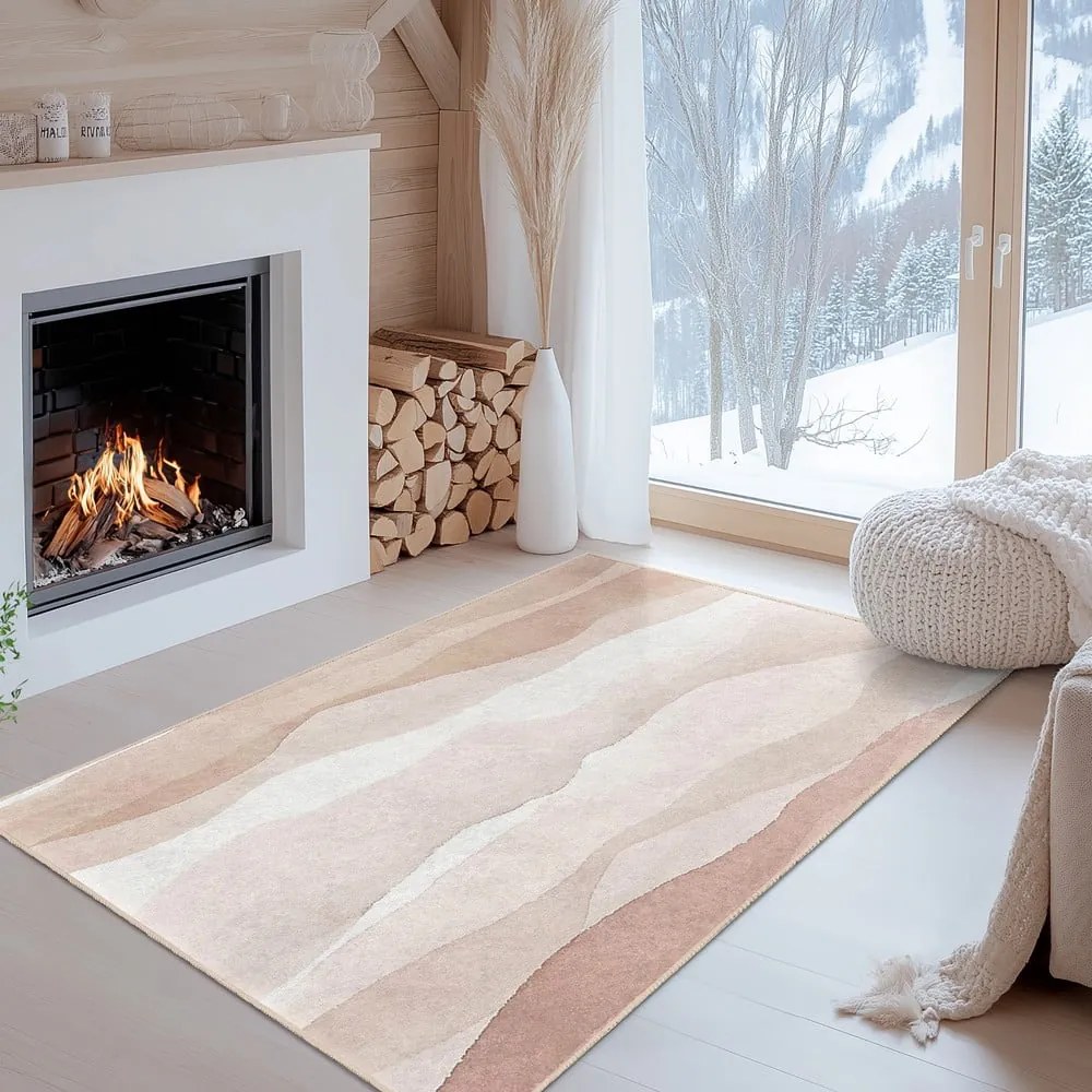 Covor tip traversă crem lavabil 60x230 cm Komodo Beach – Mila Home