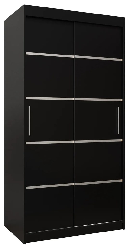 Dulap de haine 100 cm Verika 1 100 (negru). 1063680