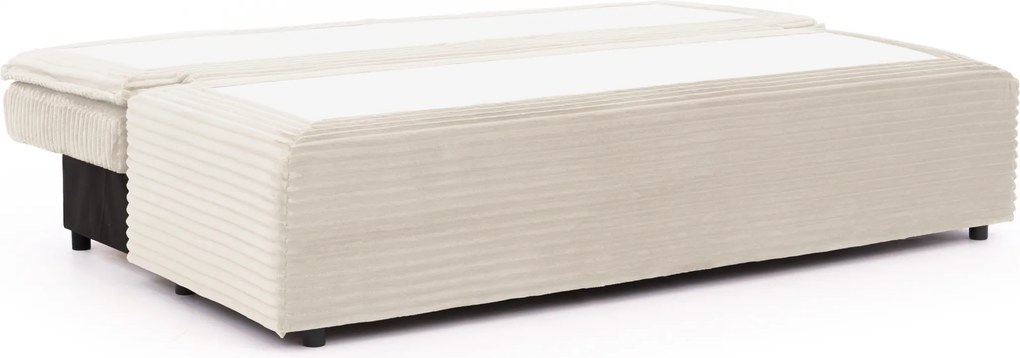 Canapea rozkladana Firioza cu spațiu de depozitare - bej plusz Tilia 03