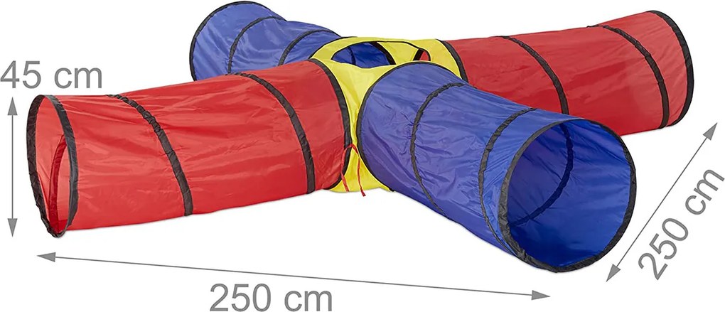 Tunel de joaca pentru copii XXL Multicolor