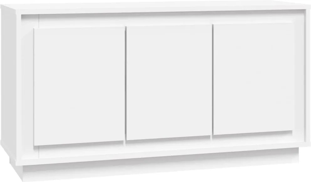 vidaXL Dulap, alb, 102x35x55 cm, lemn prelucrat