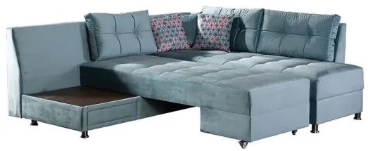 Coltar extensibil Modena cu lada de depozitare,blue