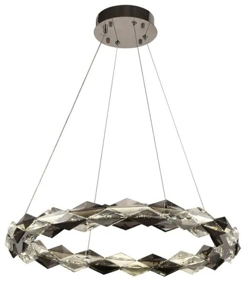 Lustră LED dimabilă pe cablu LED/40W/230V 3000-6500K crom + telecomandă