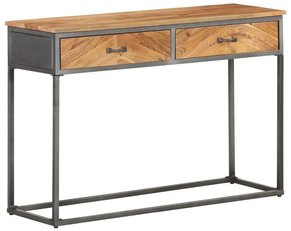 vidaXL Masă consolă, 110x35x75 cm, lemn masiv de acacia