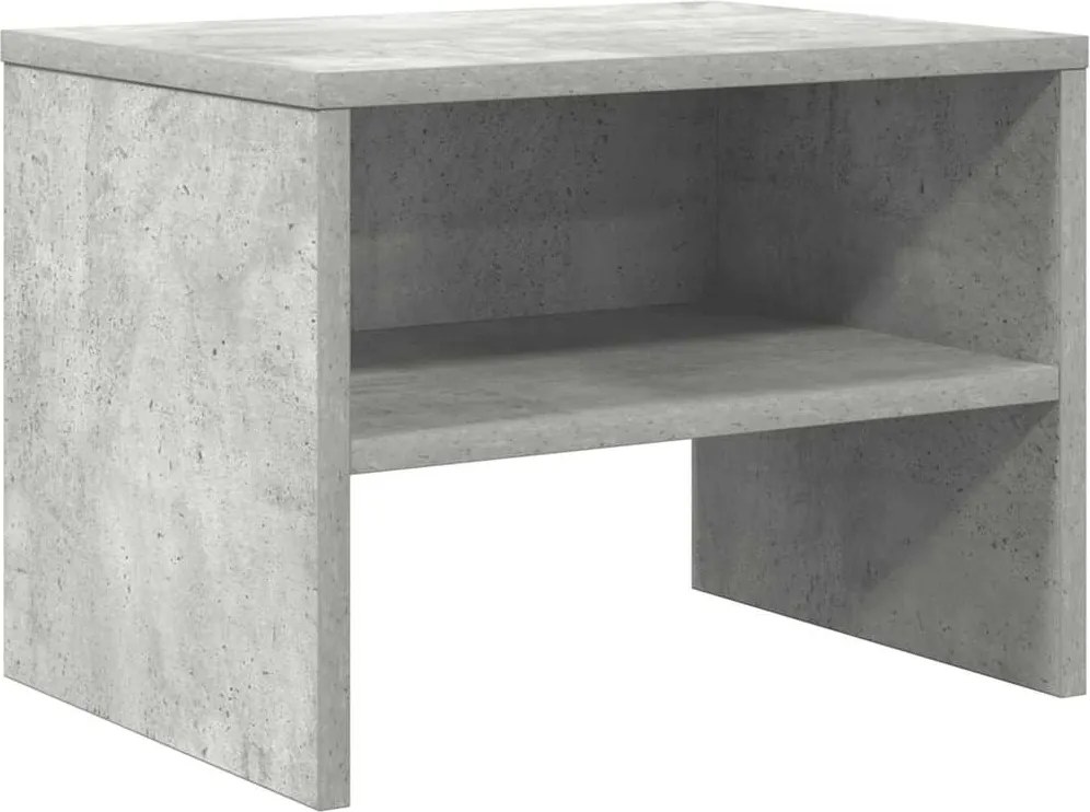 vidaXL Noptieră, gri beton, 40x30x30 cm, lemn prelucrat