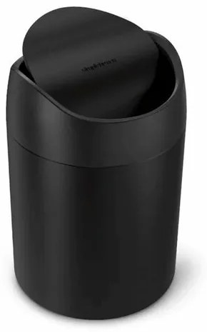 Coș de gunoi Simplehuman pentru masă MINI 1,5 l, negru