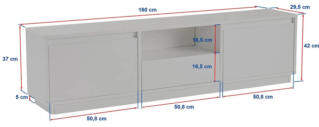 Masă TV Vanguard Grey