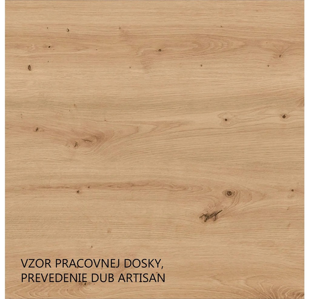 Dulap înalt Lesana 2 (stejar artisan + alb) . 1116410