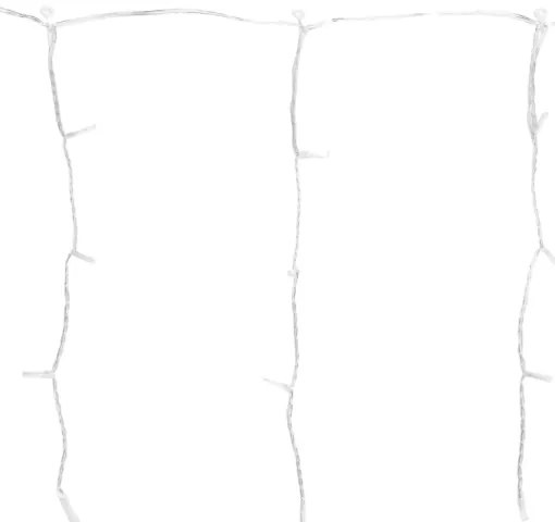 Aigostar - Instalație LED de Crăciun pentru exterior, 200 LED/3,6 W/230 V/8 funcții, 10 x 0,4 m, IP44, alb rece