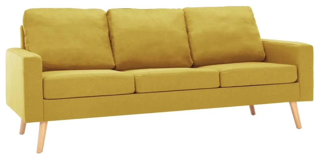 3056630 vidaXL Set de canapele, 2 piese, galben, material textil