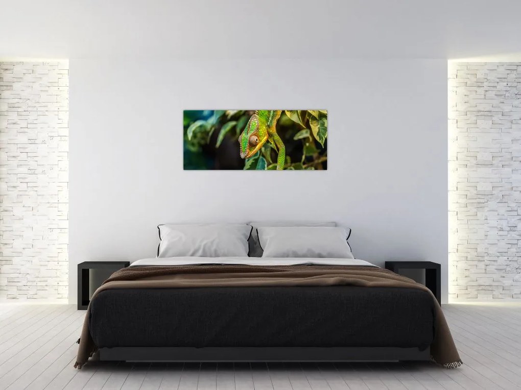 Tablou cu cameleon (120x50 cm)