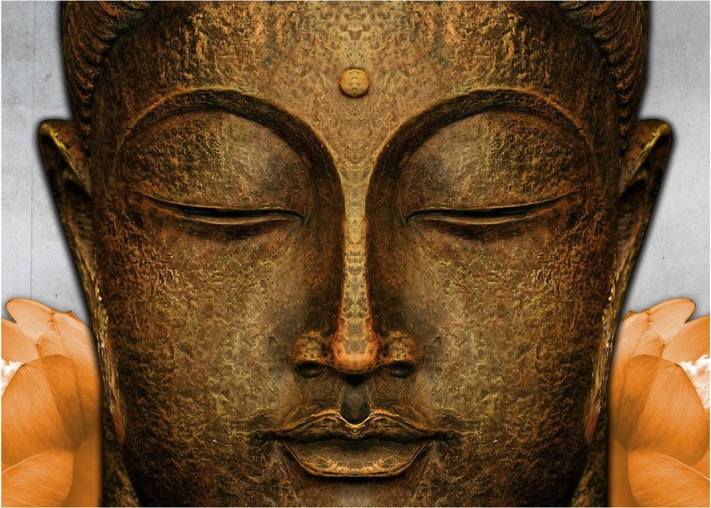Tablou cu statuie cu detaliu a feței (70x50 cm)