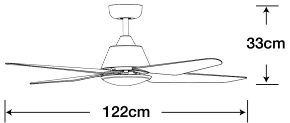 Ventilator LED de tavan Lucci Air 212994 ARIA LED/18W/230V alb + telecomandă