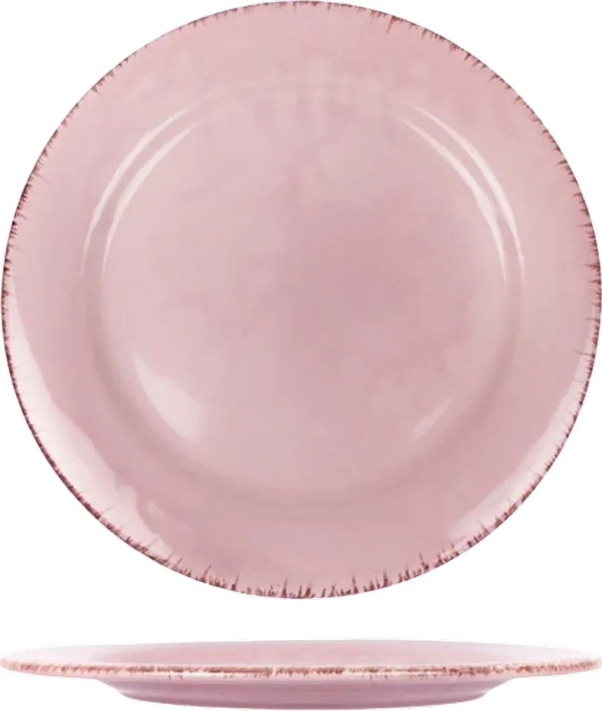 Platou Glaze Roz-Pal 30cm (glazura scurgere, lac ceramic protector)