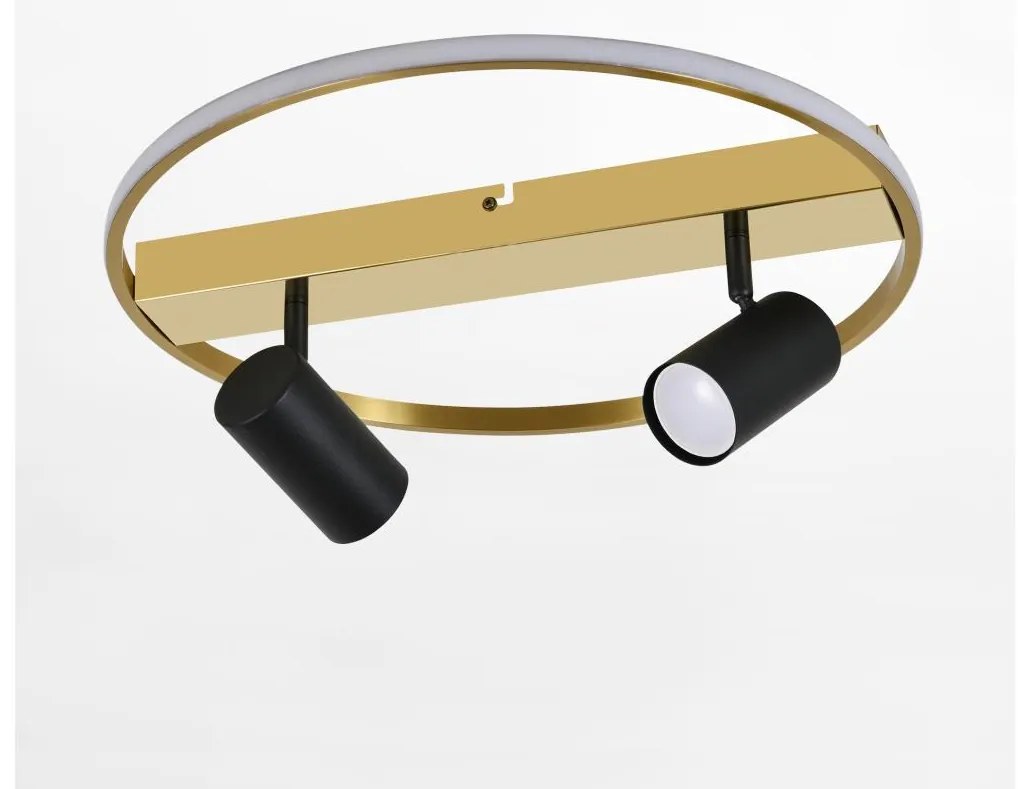 Spot LED Zuma Line CL231045 VIENNA 2xGU10/40W/230V + LED/12W auriu/negru