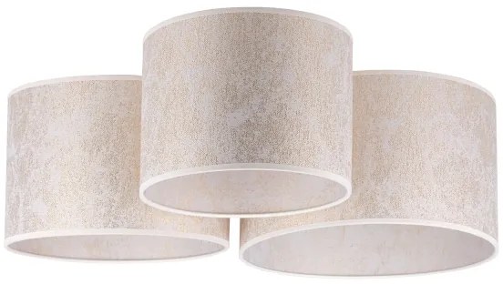 Duolla - Plafonieră ROLLER TRIO 3xE27/60W/230V alb/auriu