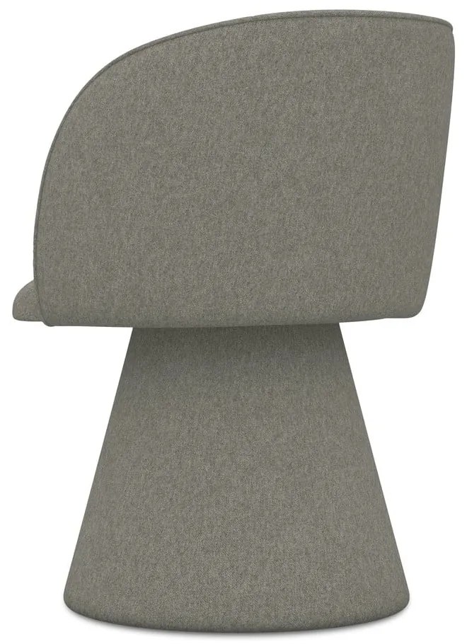 Scaun de sufragerie gri tapițat Maia – Makamii