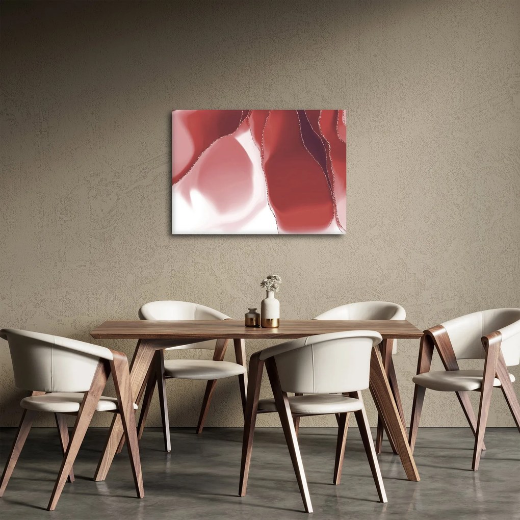Tablou - Floare abstractă roșie N⁰3 (70x50 cm)
