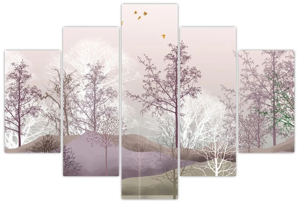 Tablou cu pădure (150x105 cm)
