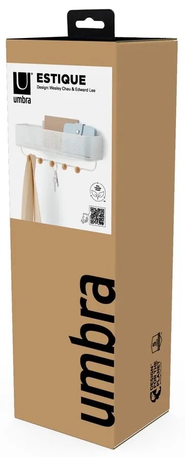 Cuier pentru chei de montat pe perete din metal Estique – Umbra