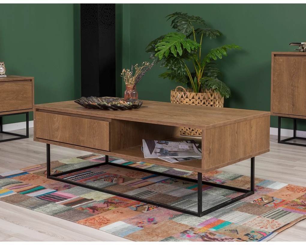 Mobilier living Lexuna 3 (Nuc + Negru). 1089138