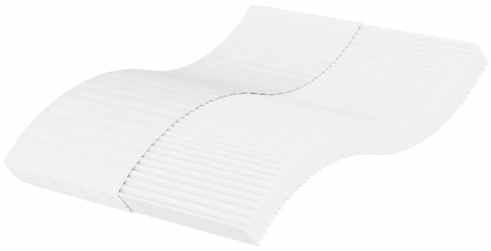 vidaXL Saltea din spumă, alb, 140x220 cm, duritate H2 H3