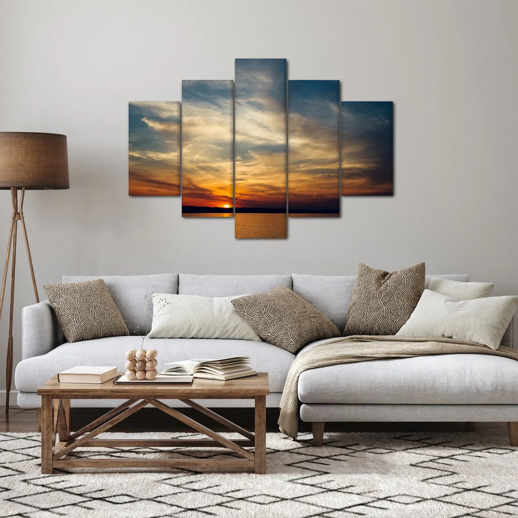 Tablou cu apus de soare (150x105 cm)