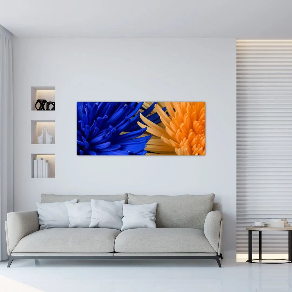 Tablou detailat cu flori (120x50 cm)